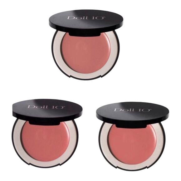 Lot Of 3 Doll 10 Cream Balm HydraGel Blush Popstar Peach She’s A Doll 16 Again - Picture 2 of 9